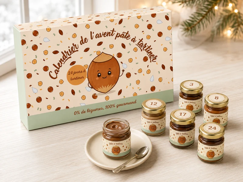 Calendrier de l'Avent Pâte à Tartiner Artisanale 2026