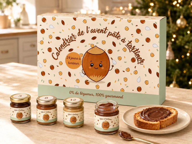 Calendrier de l'Avent Pâte à Tartiner Artisanale 2026