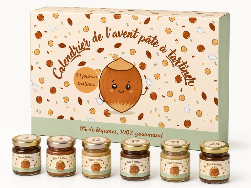 Calendrier de l'Avent Pâte à Tartiner Artisanale 2026