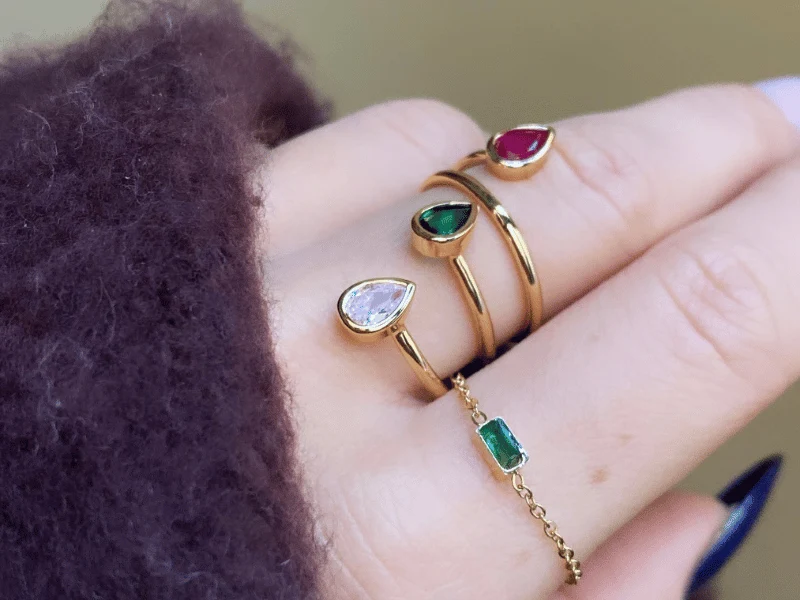 Coffret Parure 1 bague Fiori et 1 collier sautoir Lys