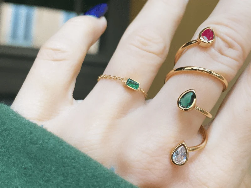 Coffret Parure 1 bague Fiori et 1 collier sautoir Lys