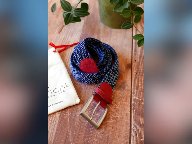 Ceinture tressée pour homme