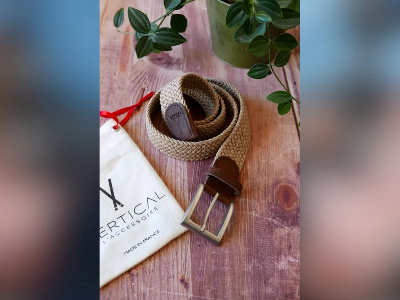 Ceinture tressée pour homme