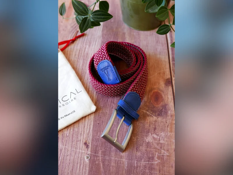Ceinture tressée pour homme