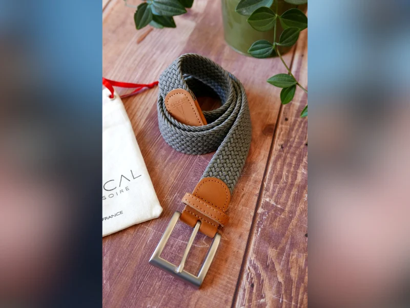 Ceinture tressée pour homme