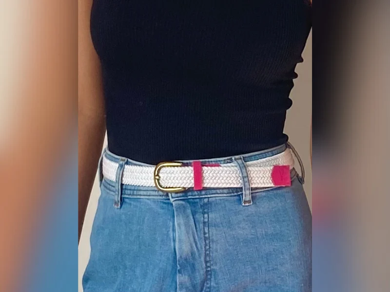 Ceinture tressée pour femme