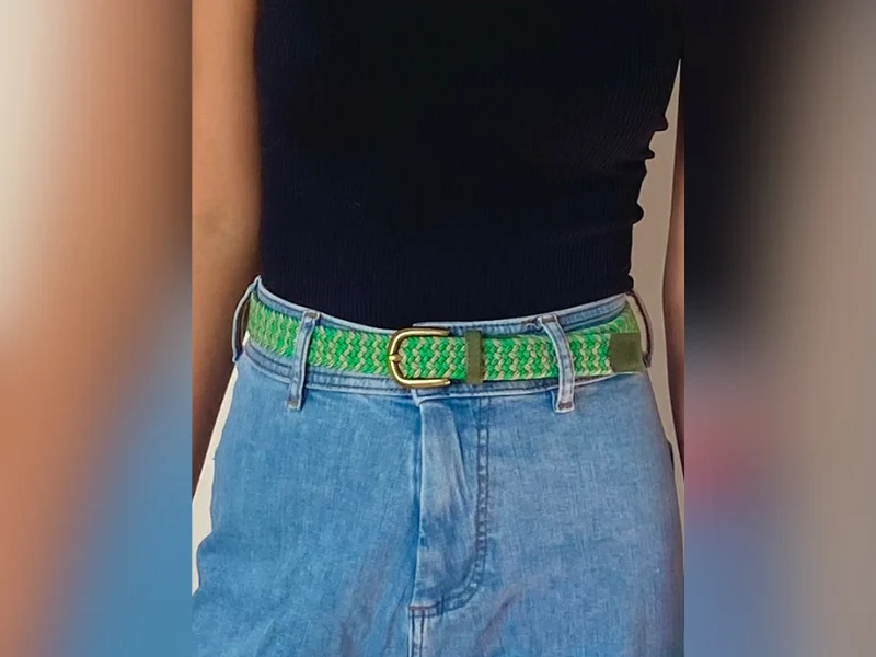 Ceinture tressée pour femme