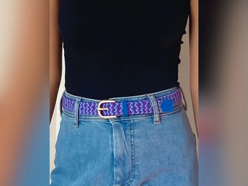 Ceinture tressée pour femme