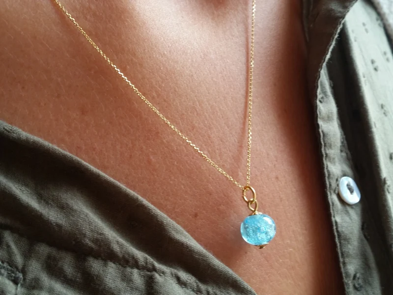 Collier Ile d'Arz Bulles Lagon