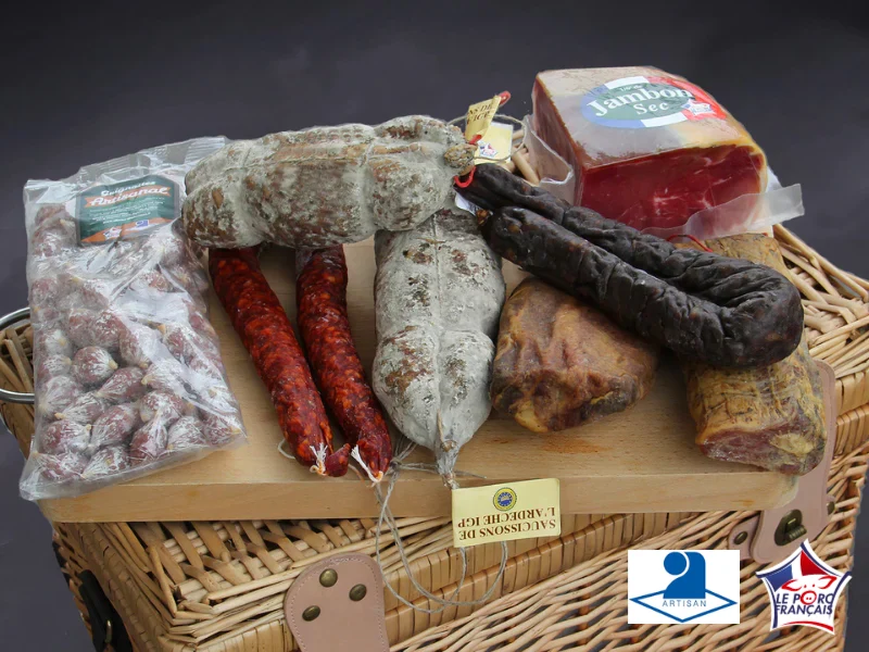 Coffret autour du saucisson : 8 créations artisanales pour 3kg de bonheur