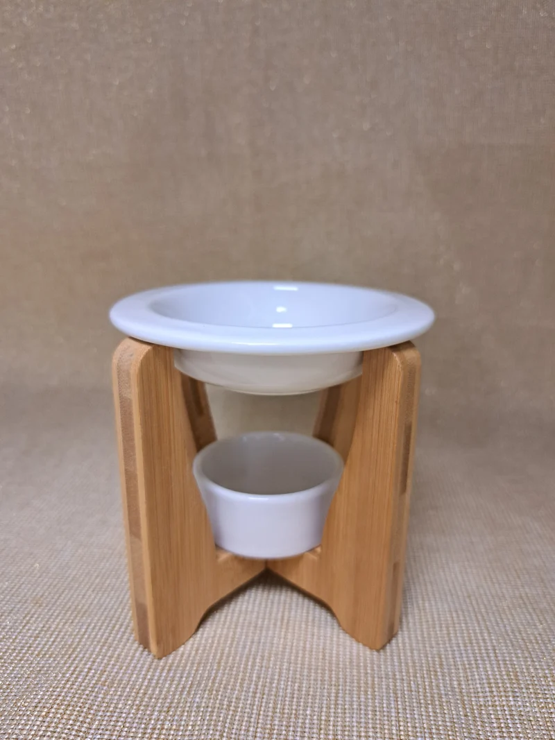 Brûle parfum arche en céramique et bois