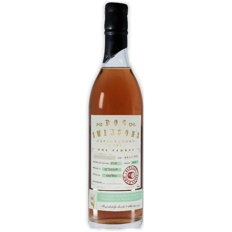 Doc Swinson's 'Dos Padres' Exploratory Cask Series Anejo Tequila Cask Finish Straight Bourbon Whiskey