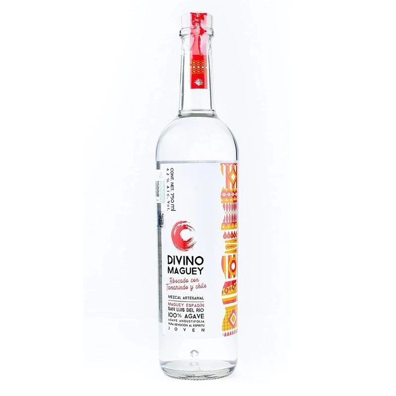 Divino Maguey Abocado con Tamarindo y Chile Espadi­n Joven Mezcal Artesanal