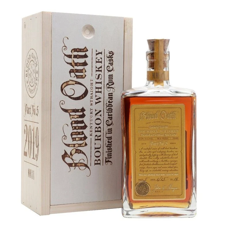 Blood Oath Pact No. 5 Caribbean Rum Casks Finish Kentucky Straight Bourbon Whiskey