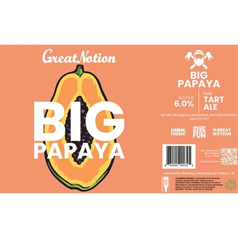 Great Notion Big Papaya Tart Ale