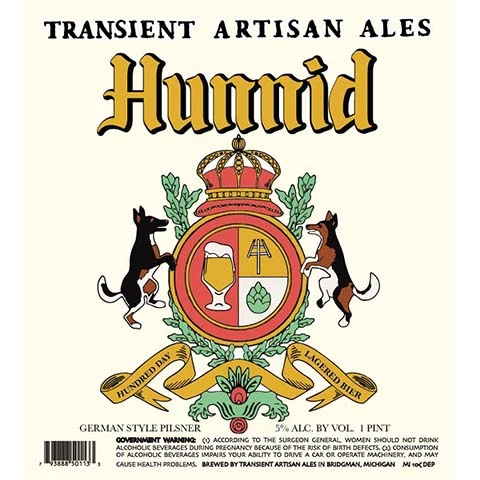 Transient Artisan Ales Hunnid Pilsner