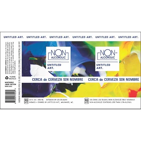 Untitled Art Cerca de Cerveza Sin Nombre (Non-Alcoholic)