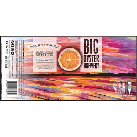 Big Oyster Solar Power White