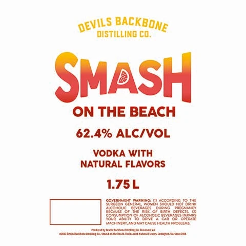 Devil's Backbone Smash on the Beach Vodka