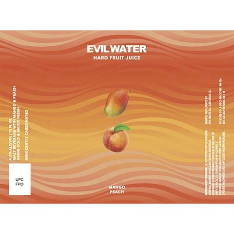 Evil Water Hard Fruit Juice (Mango Peach)