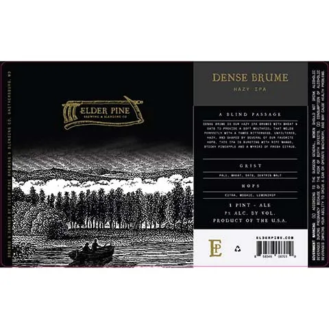 Elder Pine Dense Brume Hazy IPA