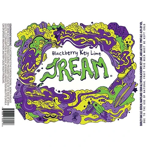 Burley Oak Blackberry Key Lime JREAM Sour