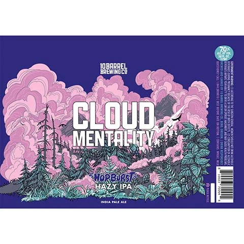 10 Barrel Cloud Mentality Hopburst Hazy IPA