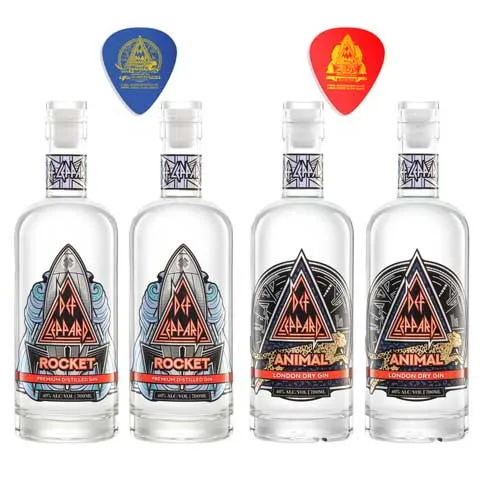 Def Leppard Limited Gin Guitar Picks Gift Box Set