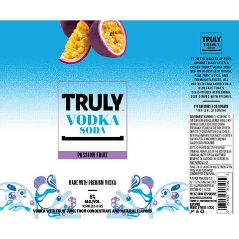 Truly Passion Fruit Vodka Soda