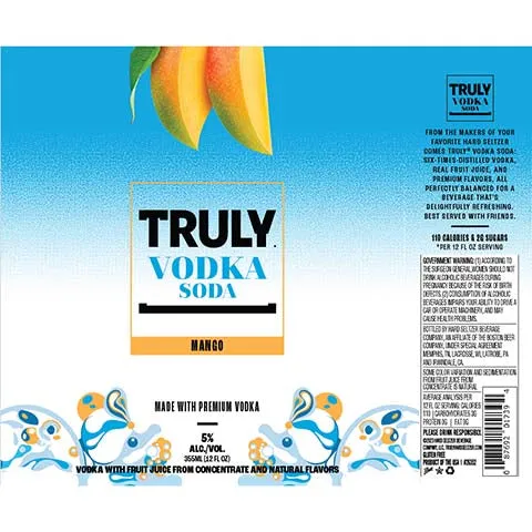 Truly Mango Vodka Soda