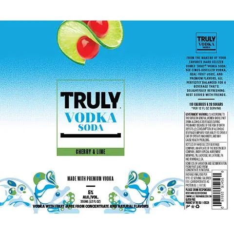 Truly Cherry & Lime Vodka Soda