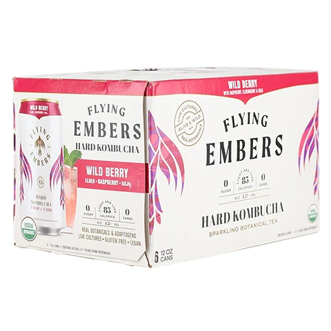 Flying Embers Wild Berry Hard Kombucha