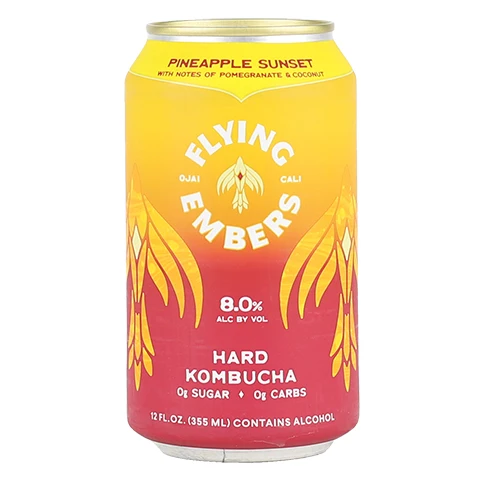 Flying Embers Pineapple Sunset Hard Kombucha
