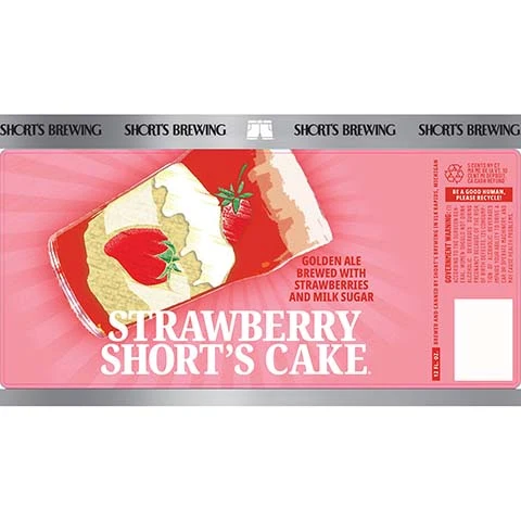 Short's Strawberry Short's Cake Golden Ale