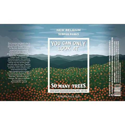 New Belgium You Can Only Look At So Many Trees Subpar Pale Ale