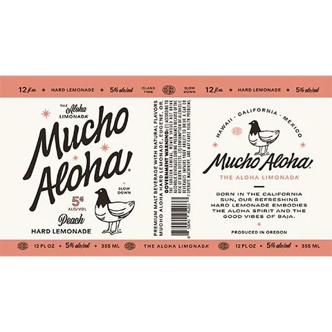 Mucho Aloha Peach Hard Lemonade