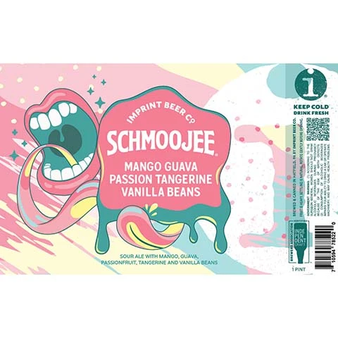 Imprint Beer Schmoojee Sour Ale (Mango, Guava, Passion, Tangerine, Vanilla Beans)