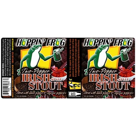 Hoppin' Frog Two-Pepper Irish Stout
