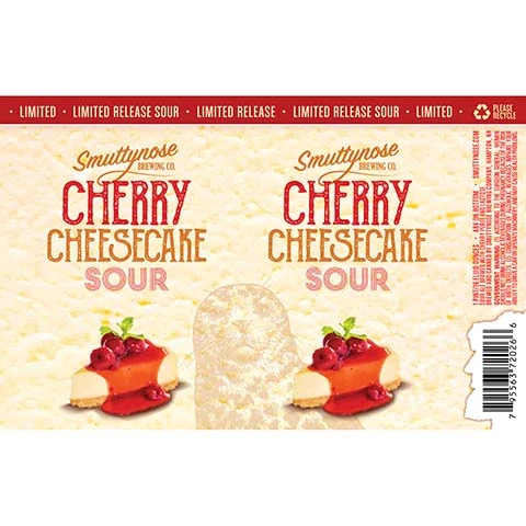 Smuttynose Cherry Cheesecake Sour Ale