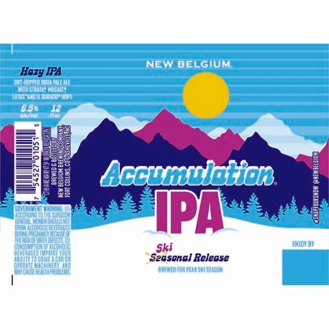 New Belgium Accumulation Ski Hazy IPA