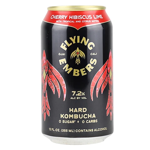 Flying Embers 'Cherry, Hibiscus & Lime' Hard Kombucha