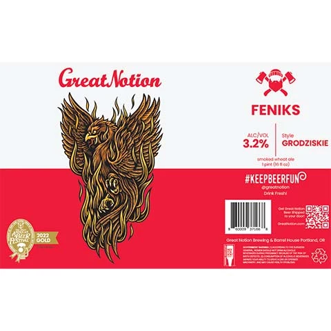 Great Notion Feniks Grodziskie Wheat Ale