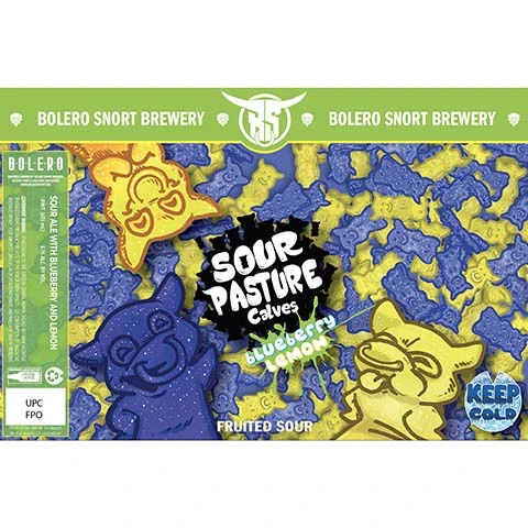 Bolero Snort Sour Pasture Calves Blueberry Lemon Fruited Sour