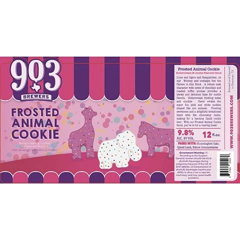 903 Brewers Frosted Animal Cookie Flavored Stout