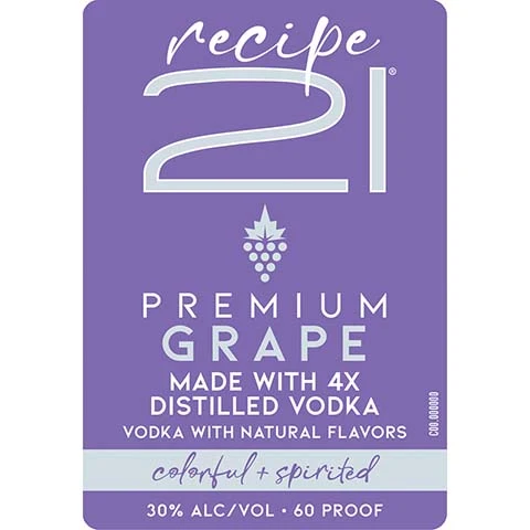 Recipe 21 Grape Vodka