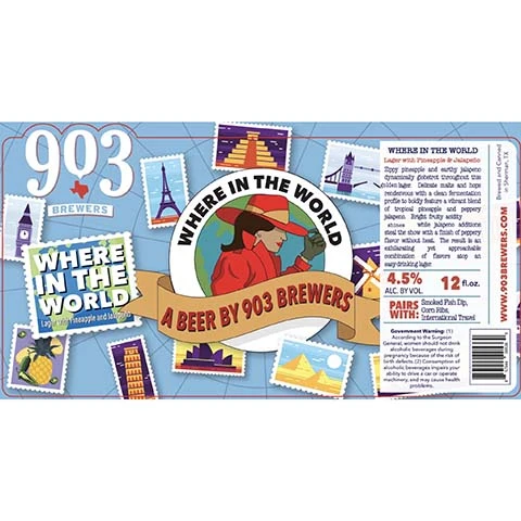 903 Brewers Where in the World Lager