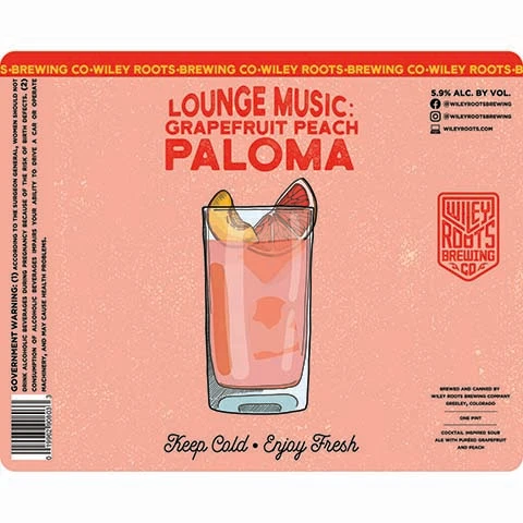 Wiley Roots Lounge Music Grapefruit Peach Paloma