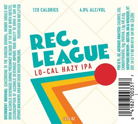 Harpoon Rec. League Lo-Cal Hazy IPA