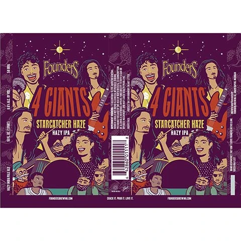 Founders 4 Giants Starcatcher Haze Hazy IPA