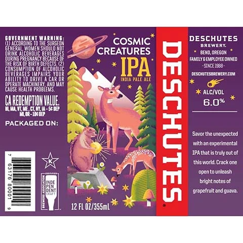 Deschutes Cosmic Creatures IPA